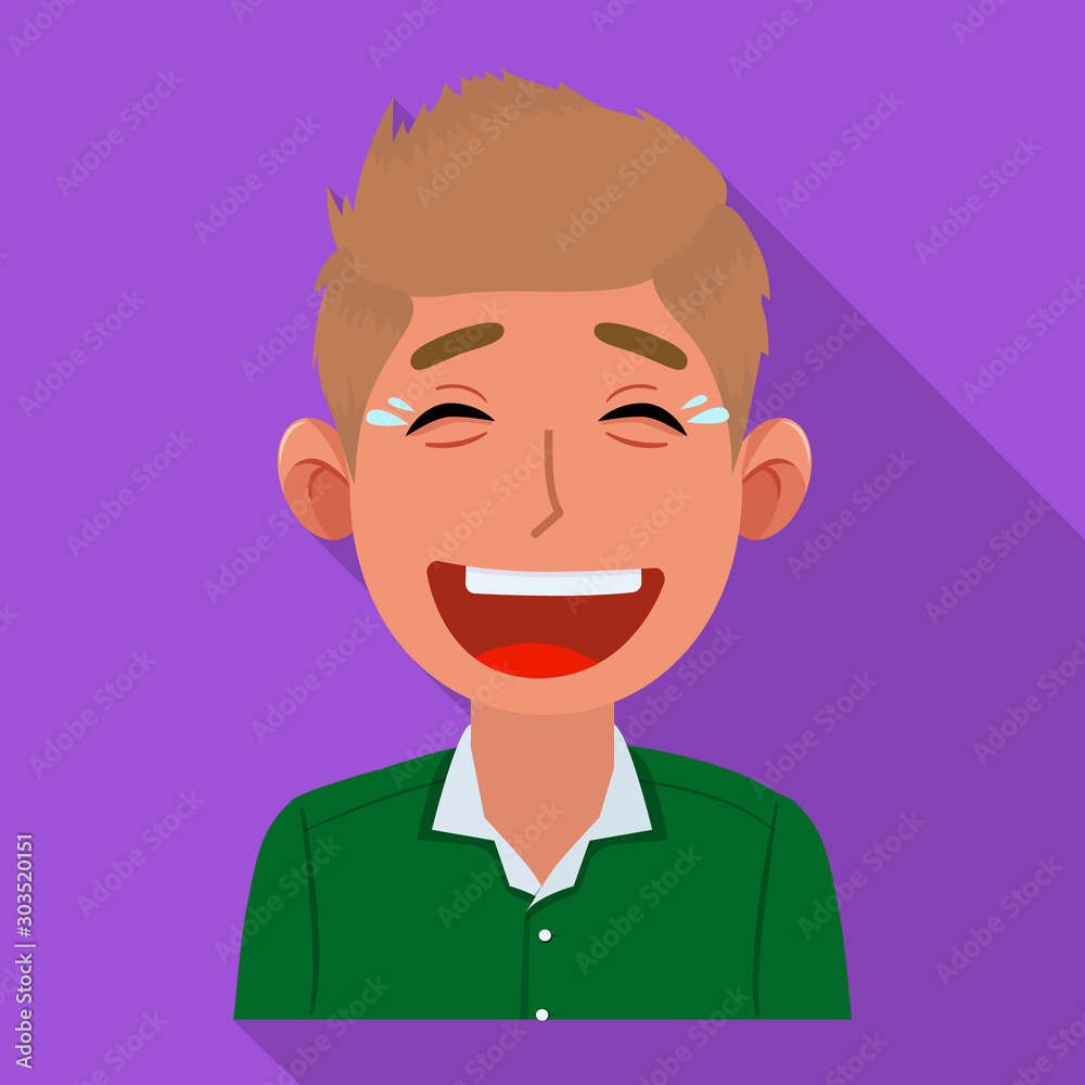 Vector design of guy and laugh sign. Set of guy and emotion vector icon for stock. Vector design of guy and laugh sign. Set of guy and emotion vector icon for stock.