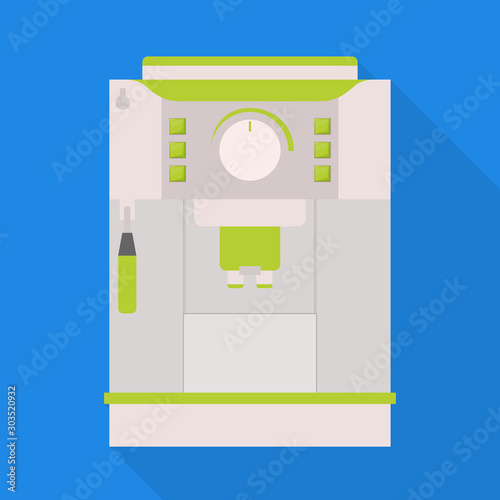Vector illustration of coffeemaker and machine logo. Web element of coffeemaker and maker stock vector illustration.