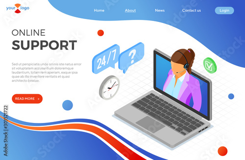 Isometric Online Customer Support
