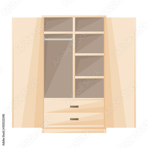 Cupboard vector icon.Cartoon vector icon isolated on white background cupboard .