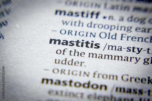 Word or phrase Mastitis in a dictionary.