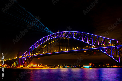 sydney harbour bridge at night © Rhonda
