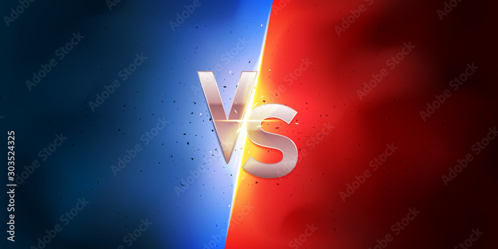 Vs Battle Red Blue Gradient War Background, Vs, Fighting, War Background  Image And Wallpaper for Free Download