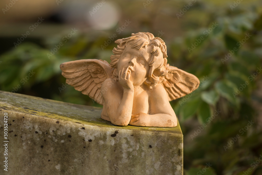 Fotografie Friedhof, Statue, Glaube, Kreuz