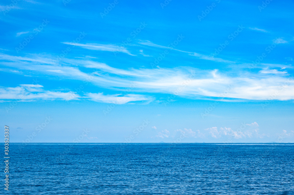 Calm Sea and Blue Sky Background. Calm Sea and Blue Sky Background.