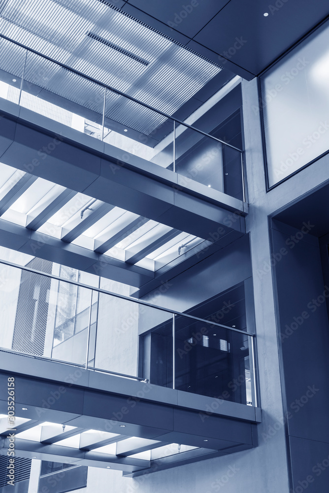interior of modern architecture. Building abstract background