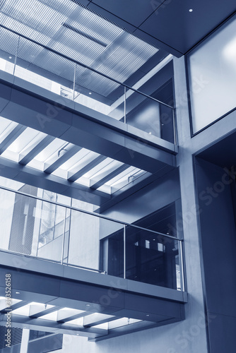 interior of modern architecture. Building abstract background