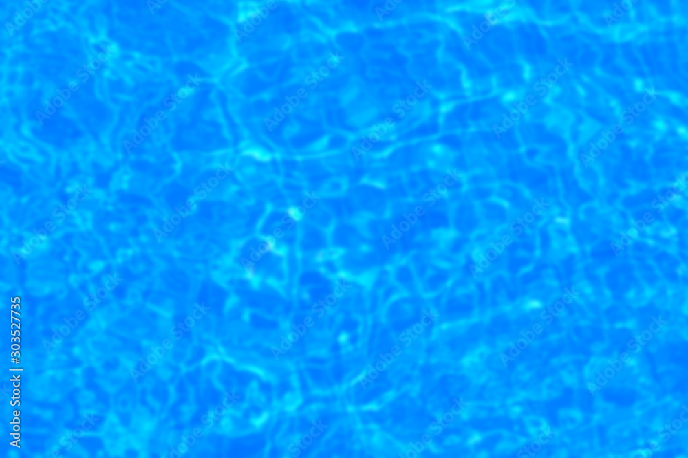 Blurred background of water in the pool, close-up
