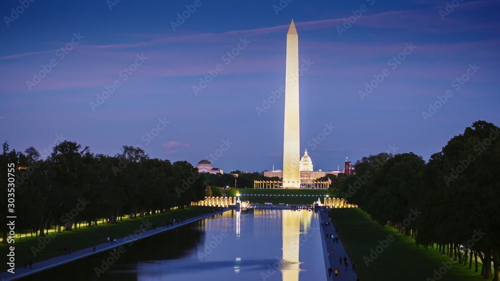 Washington Monument in the US capital, Columbia District