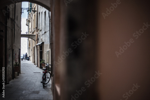 Quiet alley in finale ligure