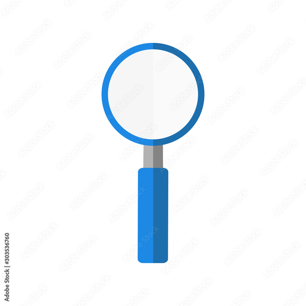 magnifier flat icon isolate on white background magnifier flat icon isolate on white background