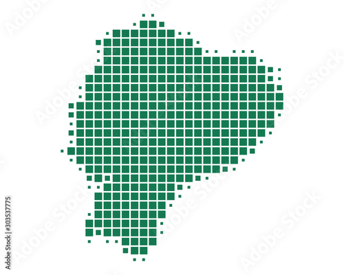 Karte von Ecuador