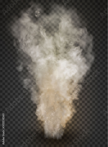 smog trail Smoke isolated on transparent background