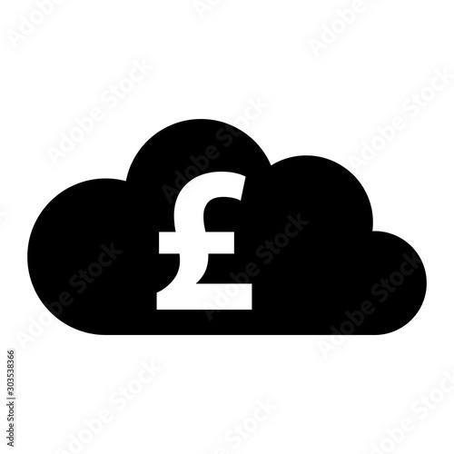 Britisches Pfund und Wolke