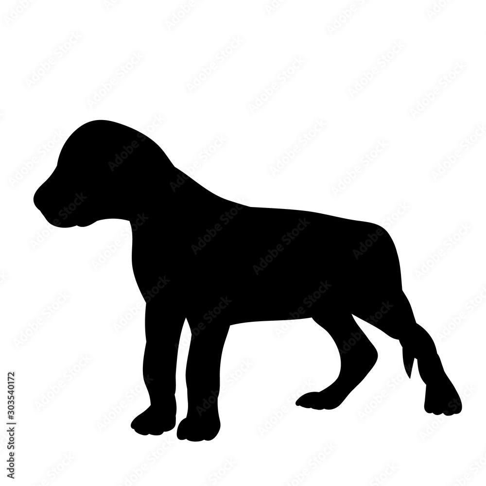  black silhouette of a dog sitting