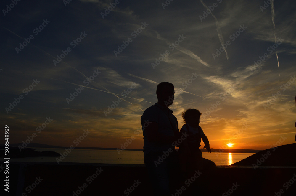 Obraz premium sonnenuntergang im sommer