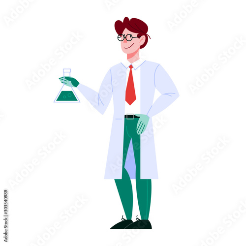 Male professor character in the uniform