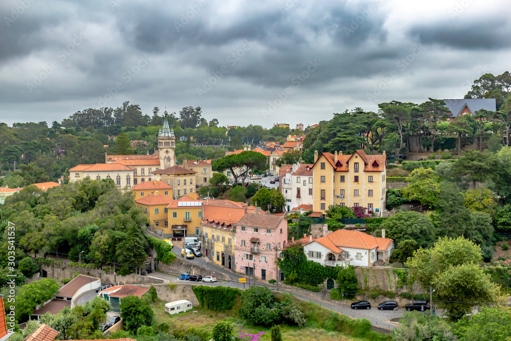 View of the old town Sintra, Portugal