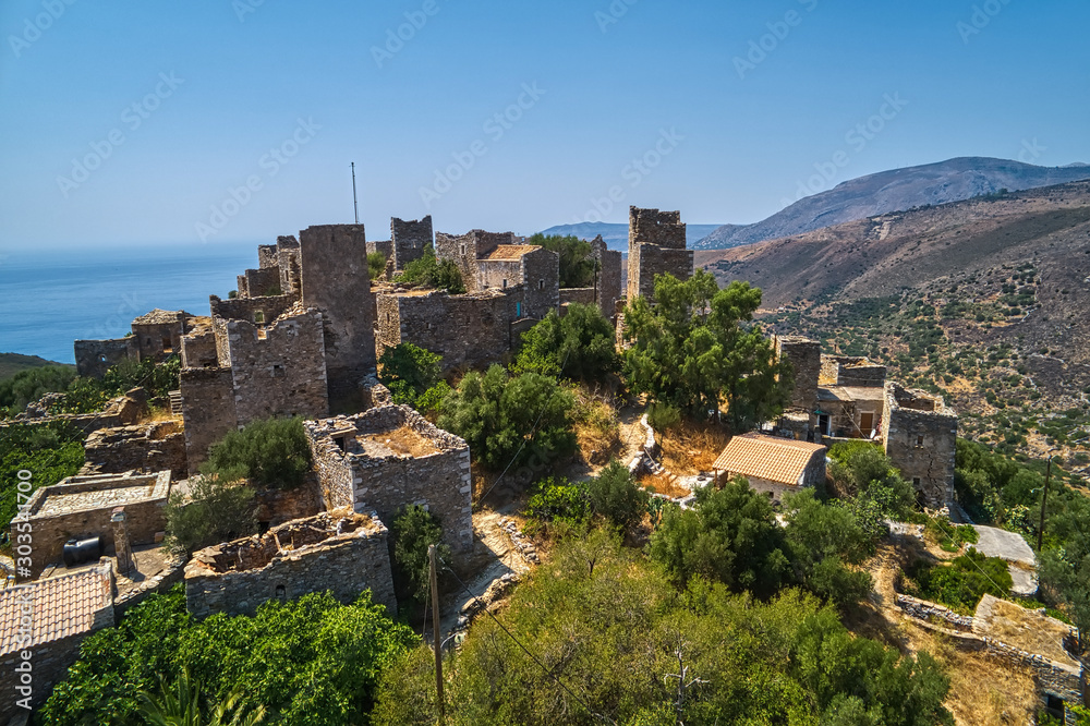 Vathia the impressive traditional village of Mani with the characteristic tower houses