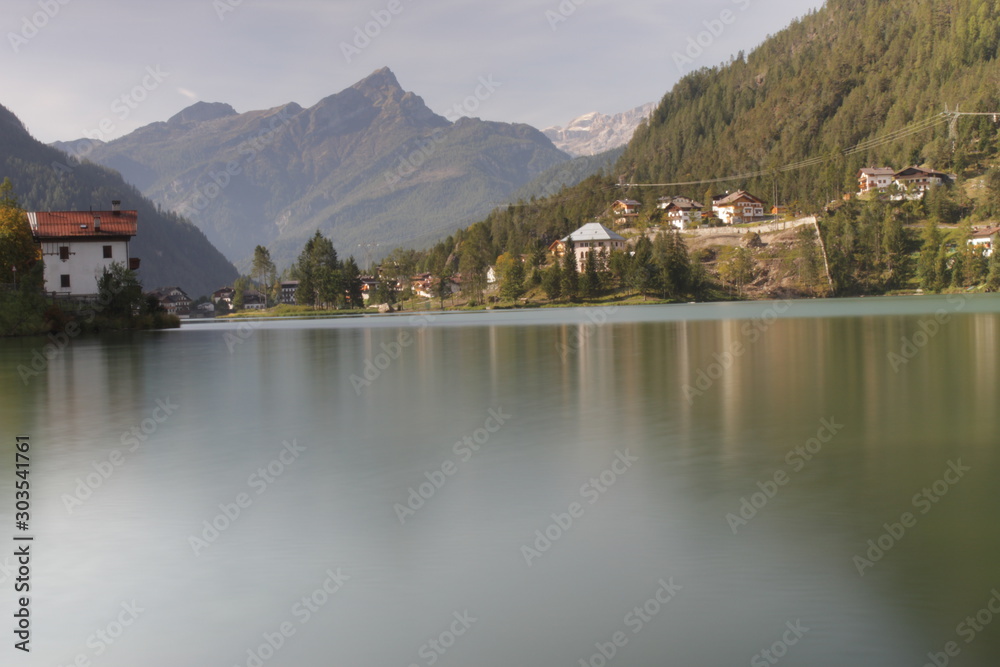 beautiful lake with mountain view by Alleghe beautiful lake with mountain view by Alleghe