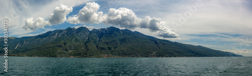 Panorama view of lake garda  Italy