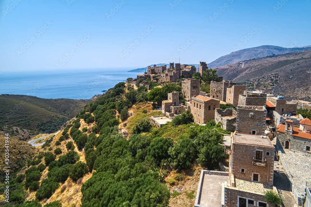 Vathia the impressive traditional village of Mani with the characteristic tower houses