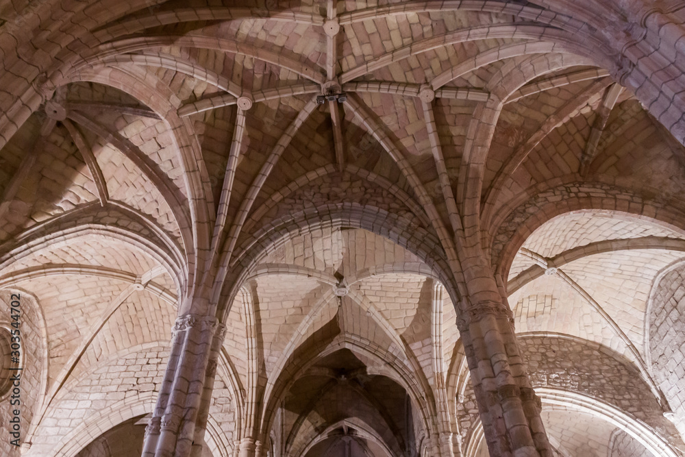 Ceiling of gothic church