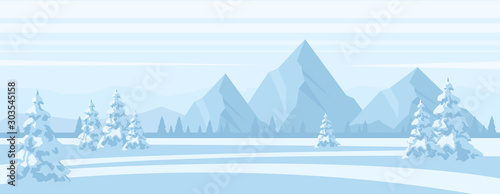 Winter Landscape Background
