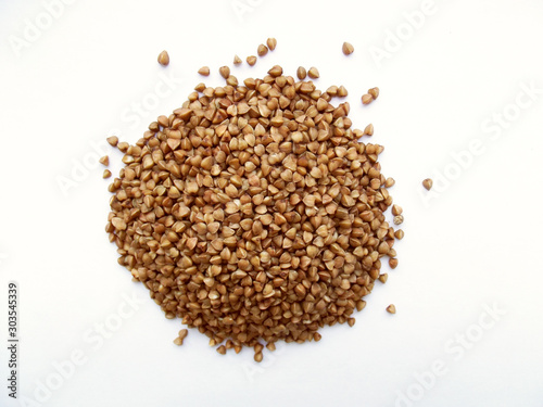 Dry buckwheat heap