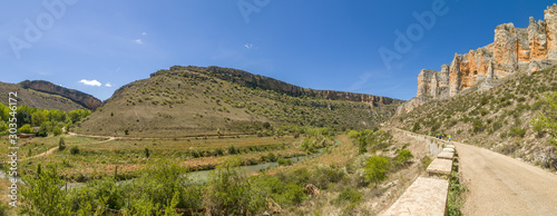 Hikers in Castilla, Spain