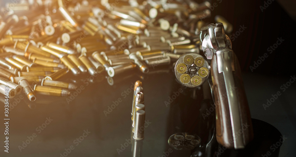Fototapeta premium Guns and ammunition