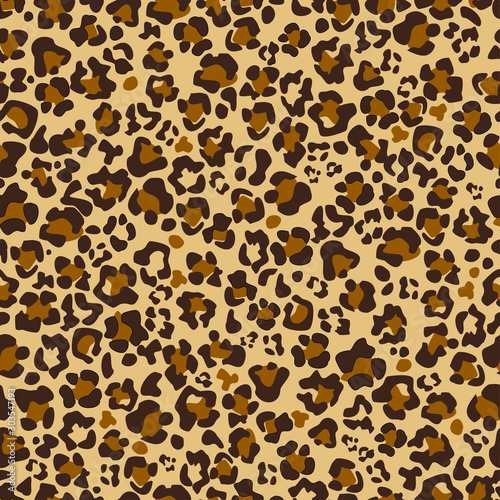Leopard vector seamless pattern art 