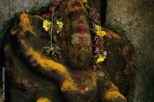 Sculptures of Local temples in Tamil Nadu India.