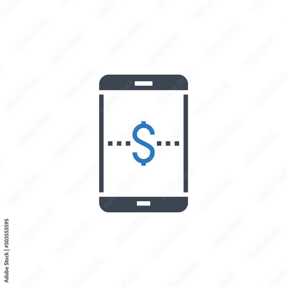 On Wallet related vector glyph icon On Wallet related vector glyph icon