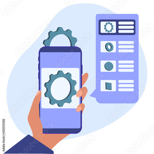 Machine learning mobile application for the recognition of spare parts. AI deep learning based detection of small machine components.