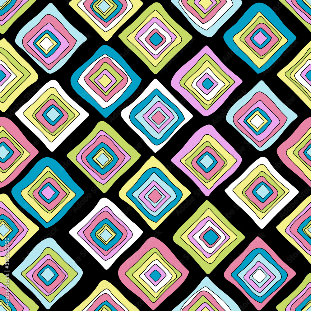 Fotografie Colored rhombus geometrical wrapping paper