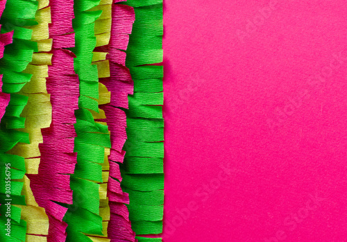 process of pinata creation: cut paper