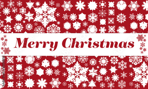 Christmas post easily editable, with snowflake