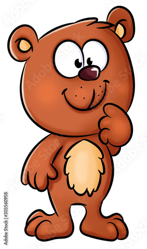Niedlicher Teddybär - Illustration