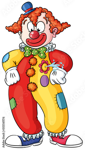 Lustiger Clown - Vektor-Illustration