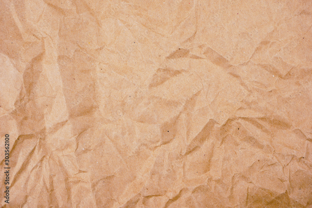 Fototapeta premium background old brown crumpled paper texture