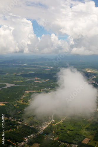 View of Thailand from a bird's eye view