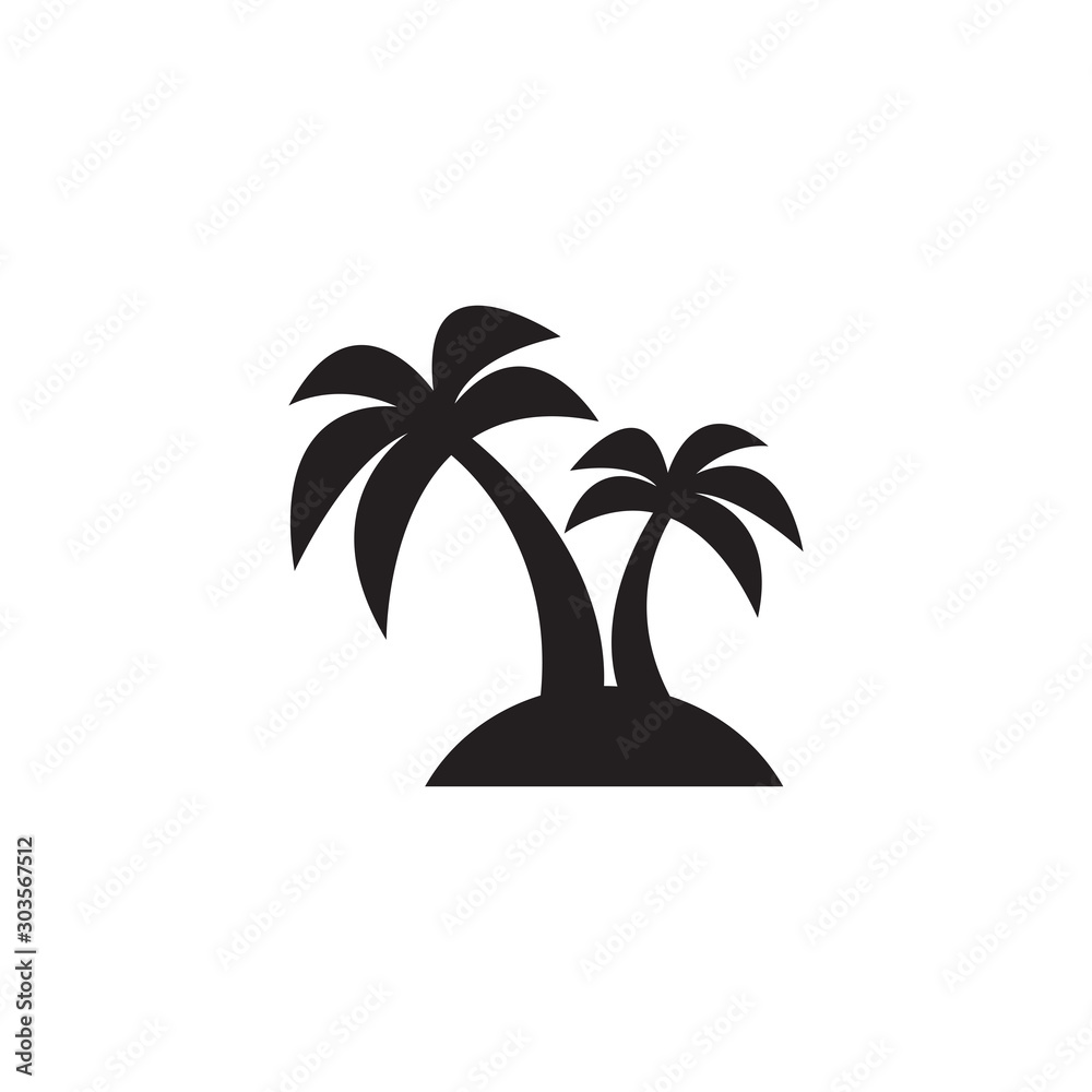 Palm icon vector illustration 