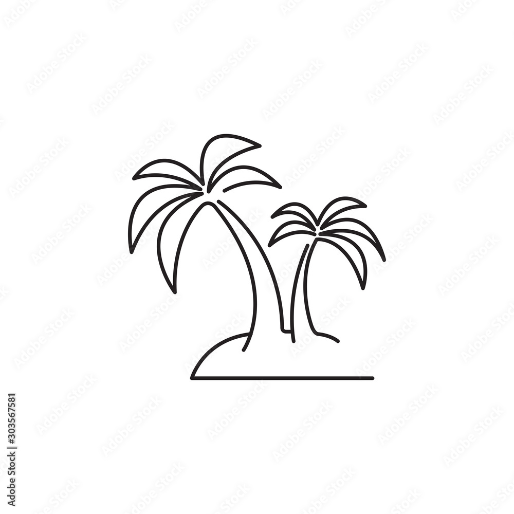Palm icon vector illustration Palm icon vector illustration