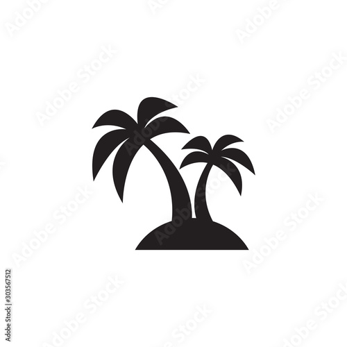 Palm icon vector illustration 