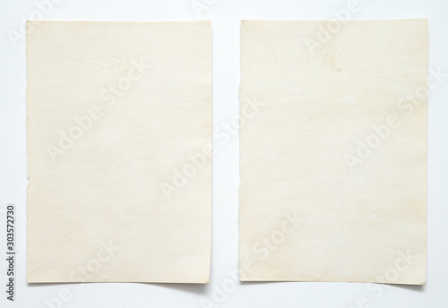 note paper on white background photo