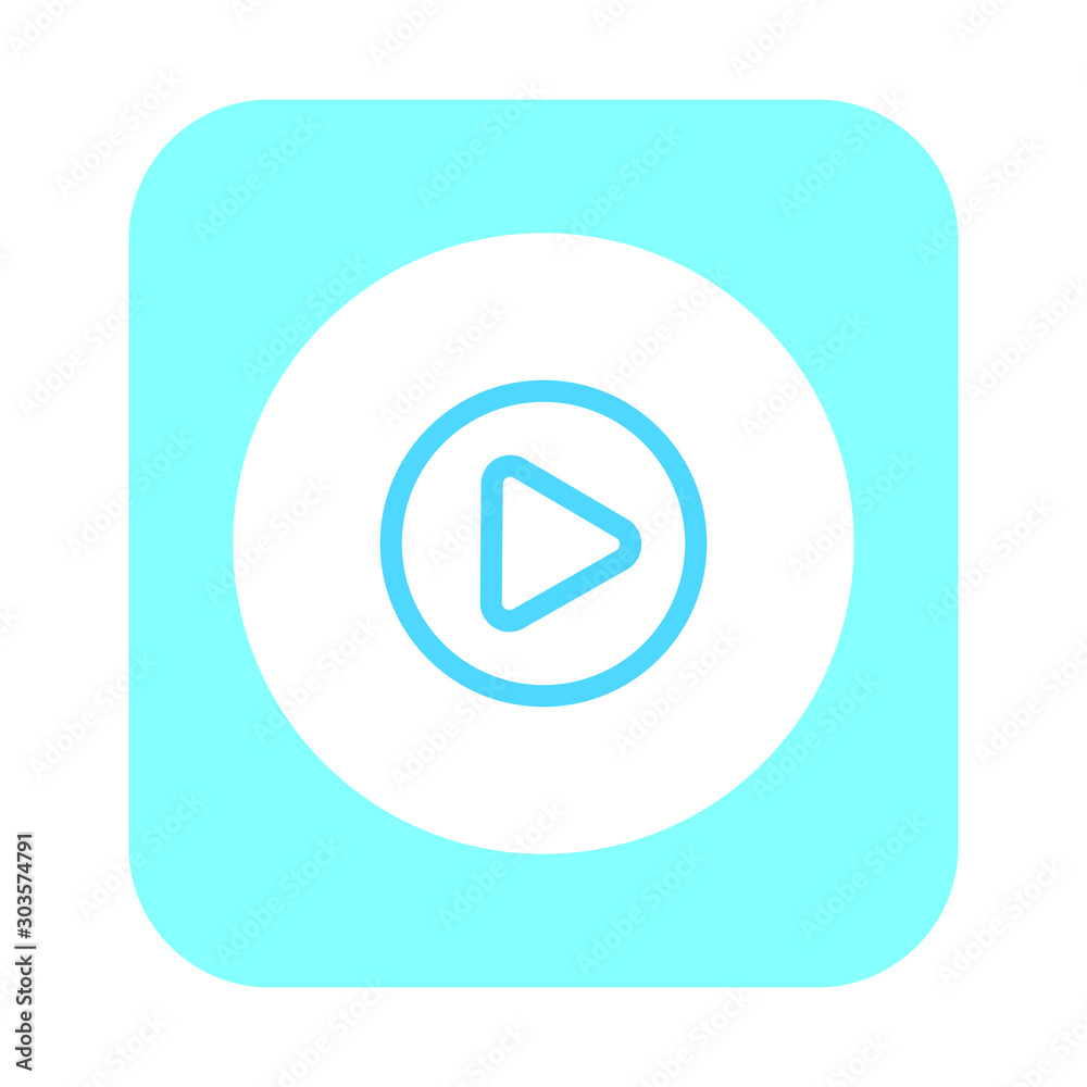play vector icon with simple shapes play vector icon with simple shapes