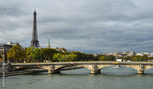 Historical architecture and River Seine in Paris © Phuong