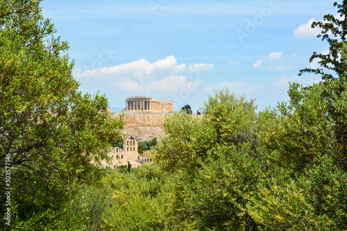 acropolis of Athens nature greece panorama ruins