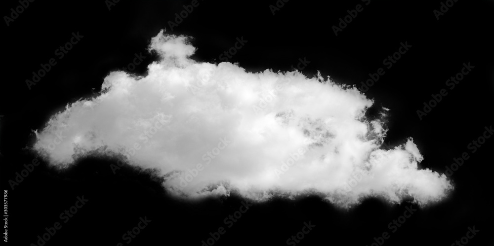 Clouds on black background Clouds on black background